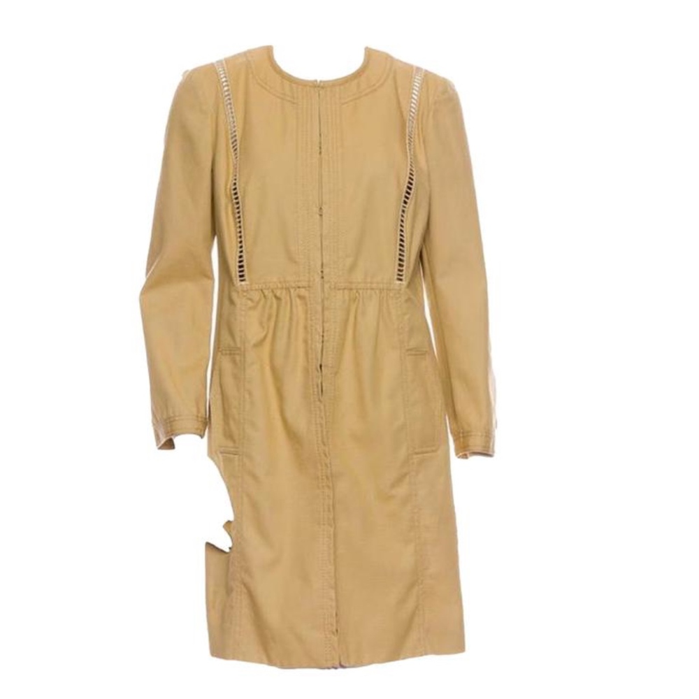 Valentino Tan Canvas Coat